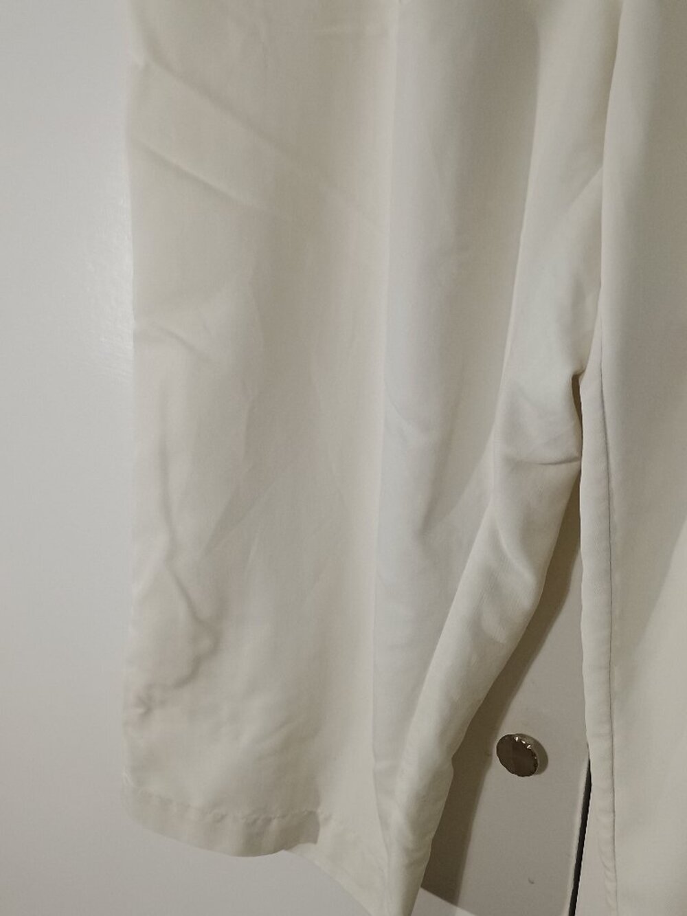 Sunset Cove Woman White Drawstring Wide Leg Pants 2X Rayon Blend Beach Resort - Picture 6 of 8